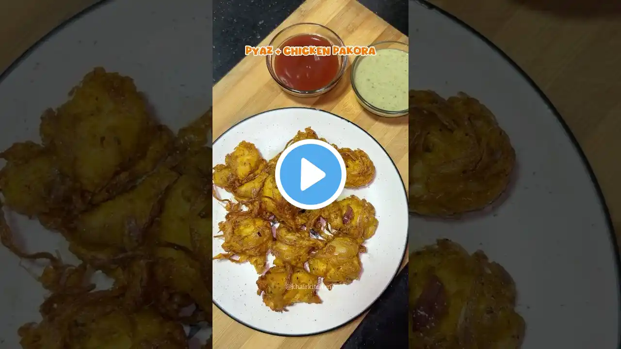 Pyaz chicken pakora recipe🔥 #shortsfeed #shorts #short #trending #chicken #iftar