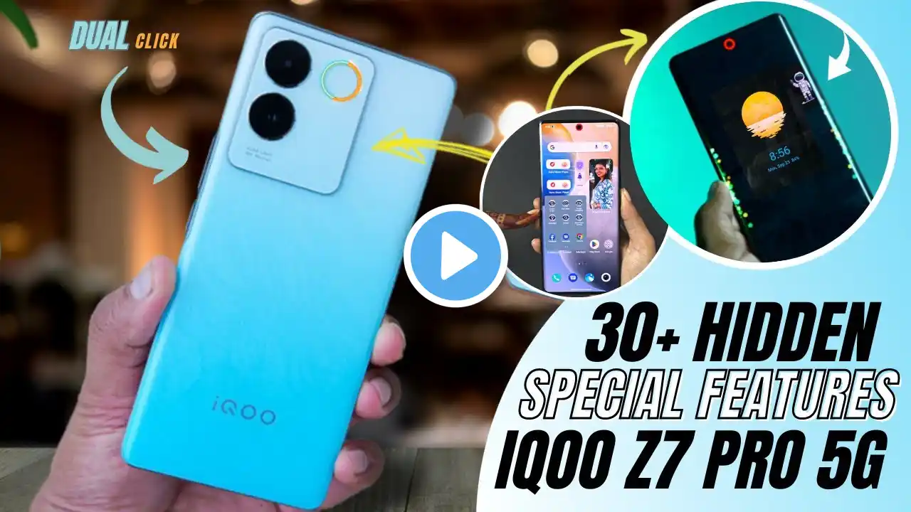 IQOO Z7 Pro 5G Tips And Tricks 🔥 Hidden Top 30+ Special Features | IQOO Z7 Pro