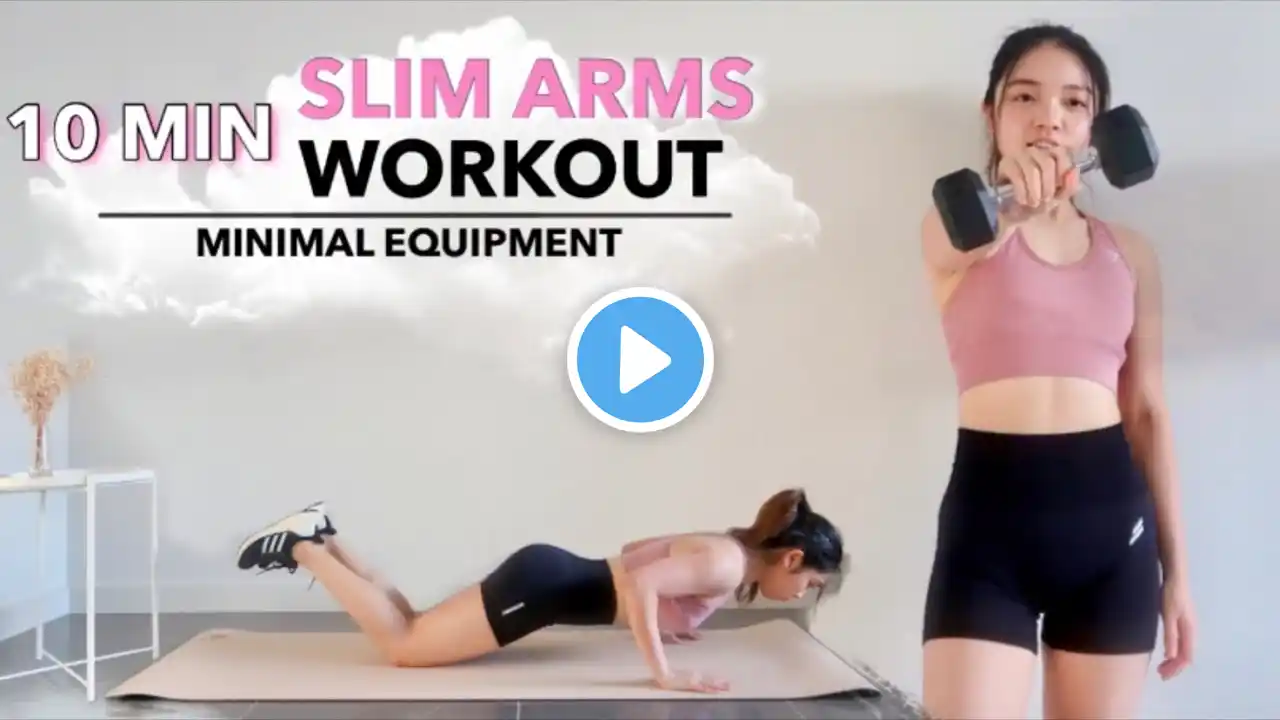 10 MIN SLIM ARMS (Bicep, Tricep, Shoulders) WORKOUT | Minimal Equipment ~ Jacey Yaw