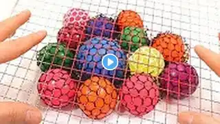 1000 Degree Wire Mesh VS Slime Squishy Ball Learn Colors Slime Clay Icecream