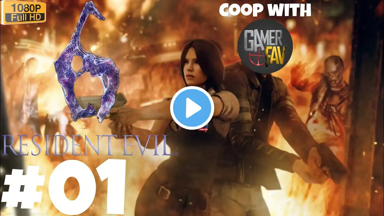 UNCUT Part 1 - RESIDENT EVIL 6 HELENA HARPER coop gameplay with ‪@GamerFav‬ on Playstation 4 Slim