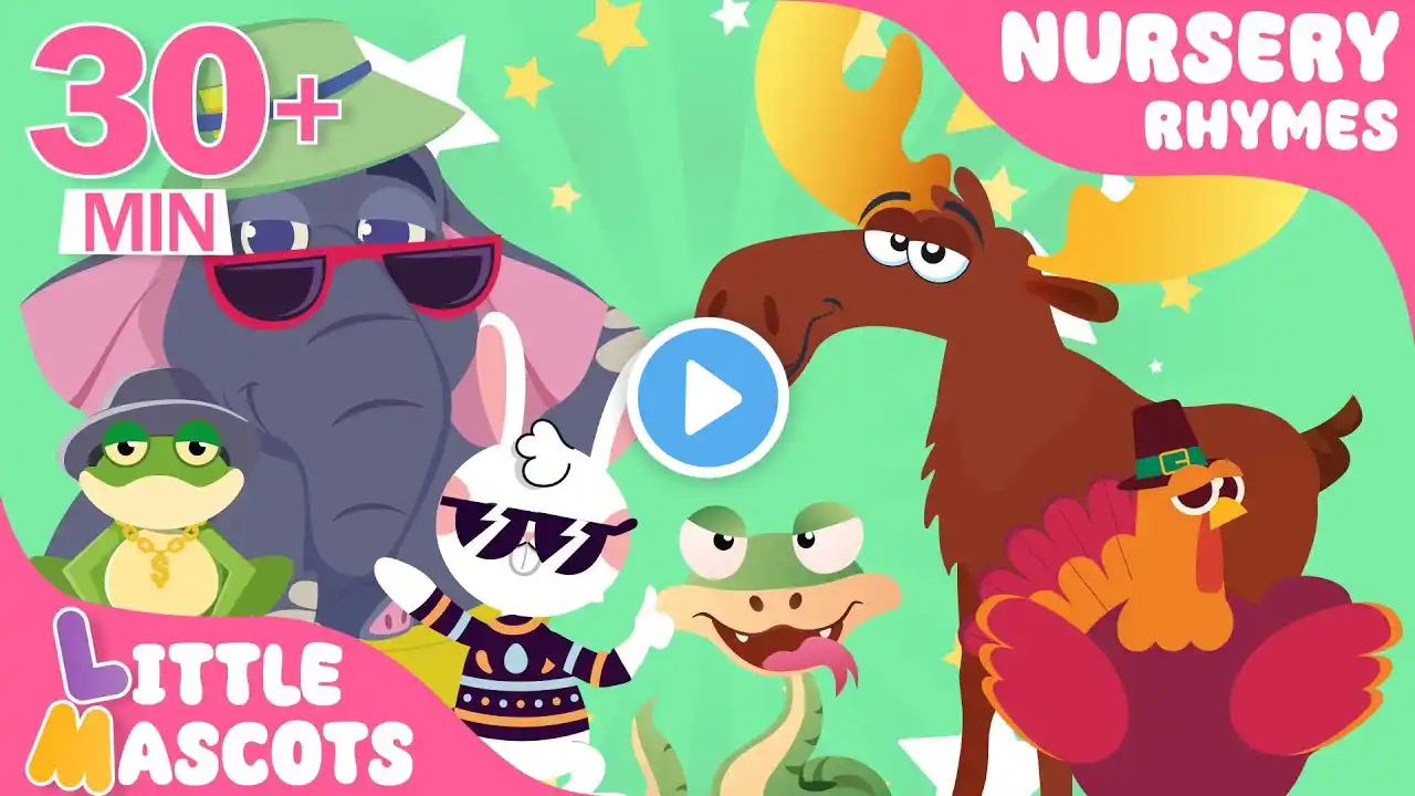 Funky Animals✨ | Dance Songs 🎵 For Kids | Little Mascots Nursery Rhymes for Kids