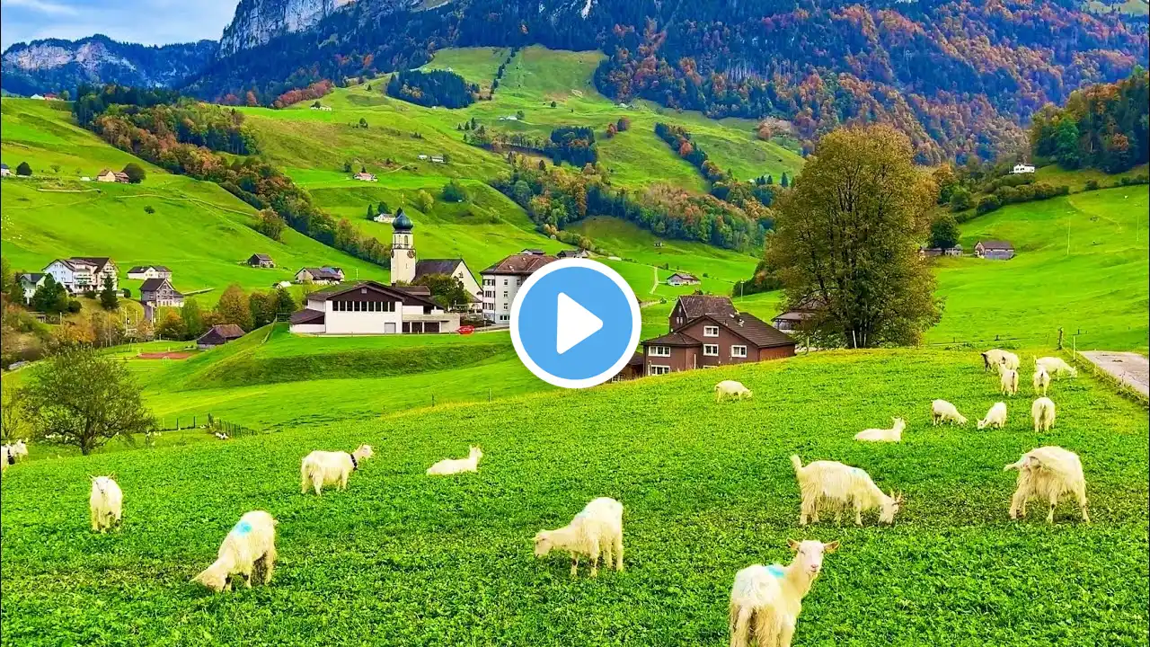 Switzerland countryside life - Relaxing walk in Switzerland's most beautiful villages