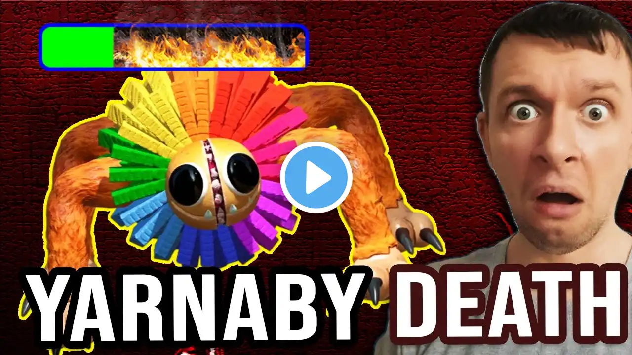 Poppy Playtime Chapter 4 - Yarnaby Boss Death Scene With HEALTHBAR #yarnaby #poppyplaytime