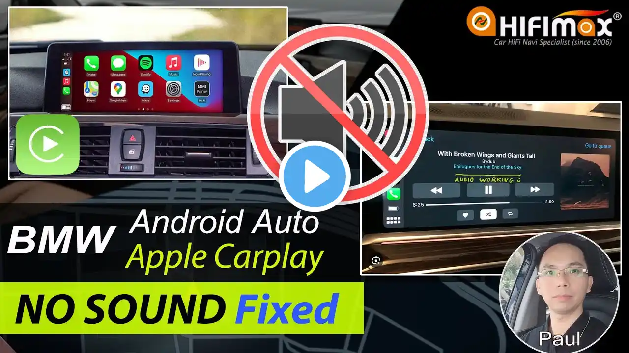 BMW Apple Carplay Android Auto NO Sound Fixed | BMW wireless Carplay without Audio trouble shooting!