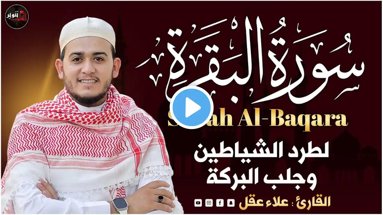 سورة البقرة كاملة, رقية للبيت, وعلاج للسحر  القارئ علاء عقل   Surah Al Baqarah   Copy 3