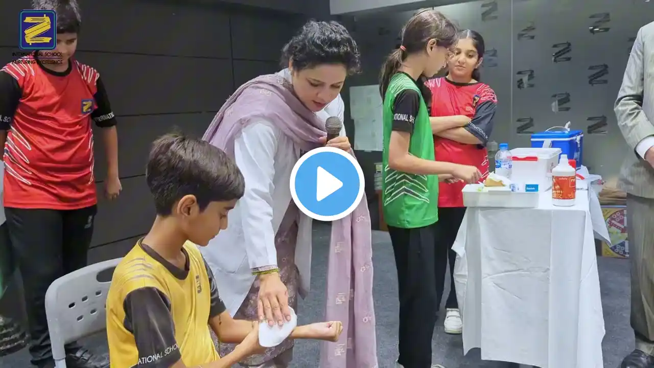 Z Healthcare held a session at Z International School to create awareness on basic first aid