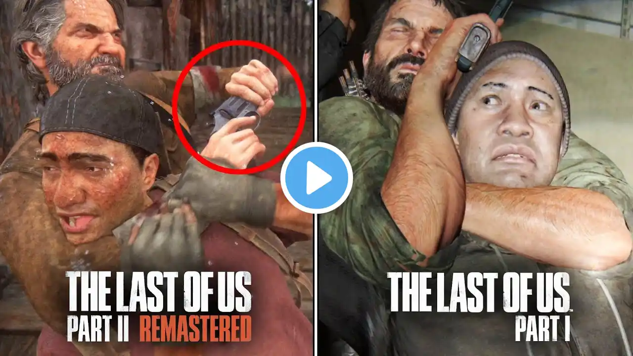 TLOU 2 Remastered VS. TLOU 1 Remake - JOEL's Combat System Comparison