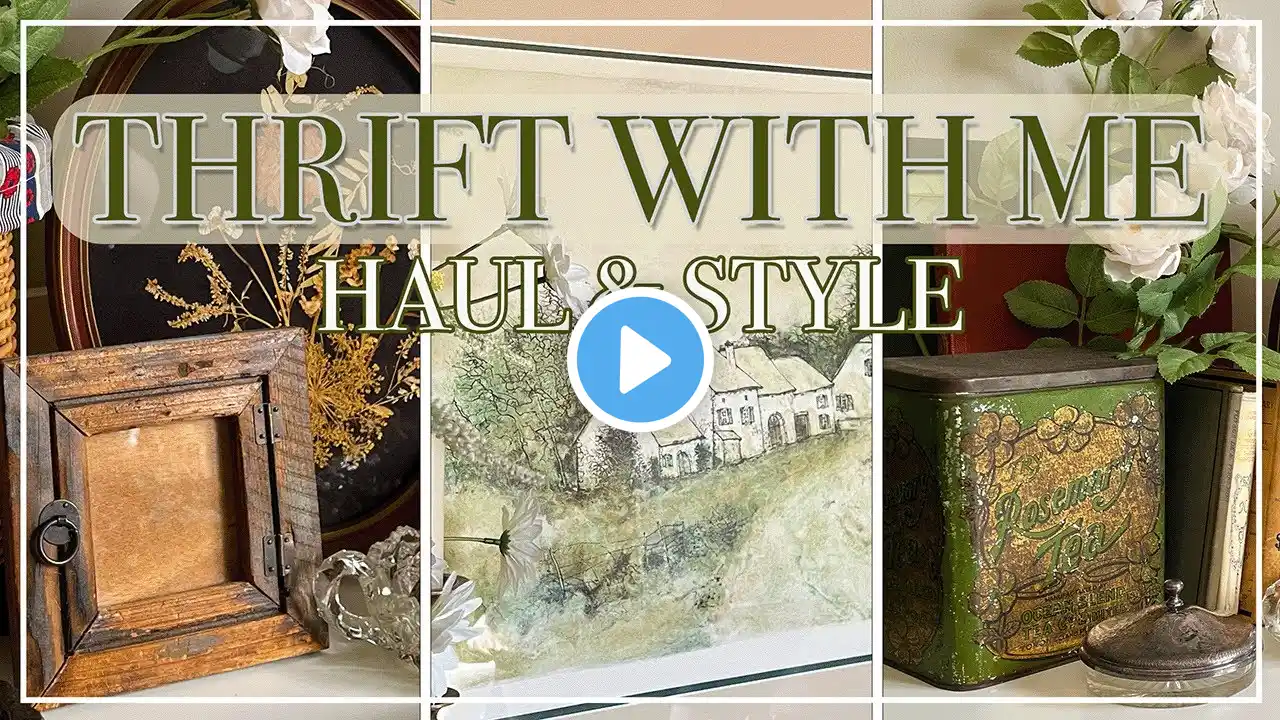 *NEW* THRIFT WITH ME | COTTAGECORE HAUL & STYLING