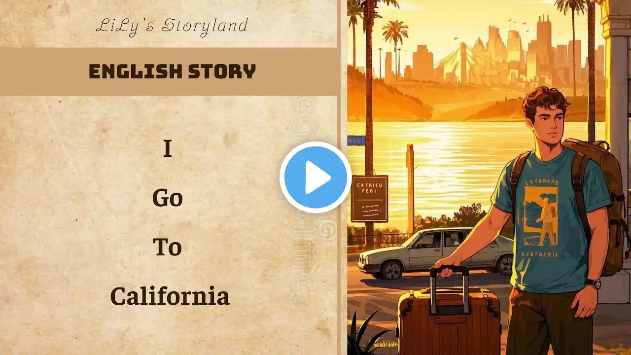 Lily's Storyland: I Go to California | Learn English | Graded Reader | Improve Your English