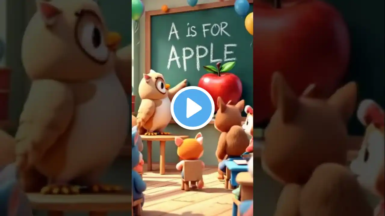 🚀 Learn ABC with Fun! 🍎🏀🐱 Watch & Enjoy! #youtubeshorts