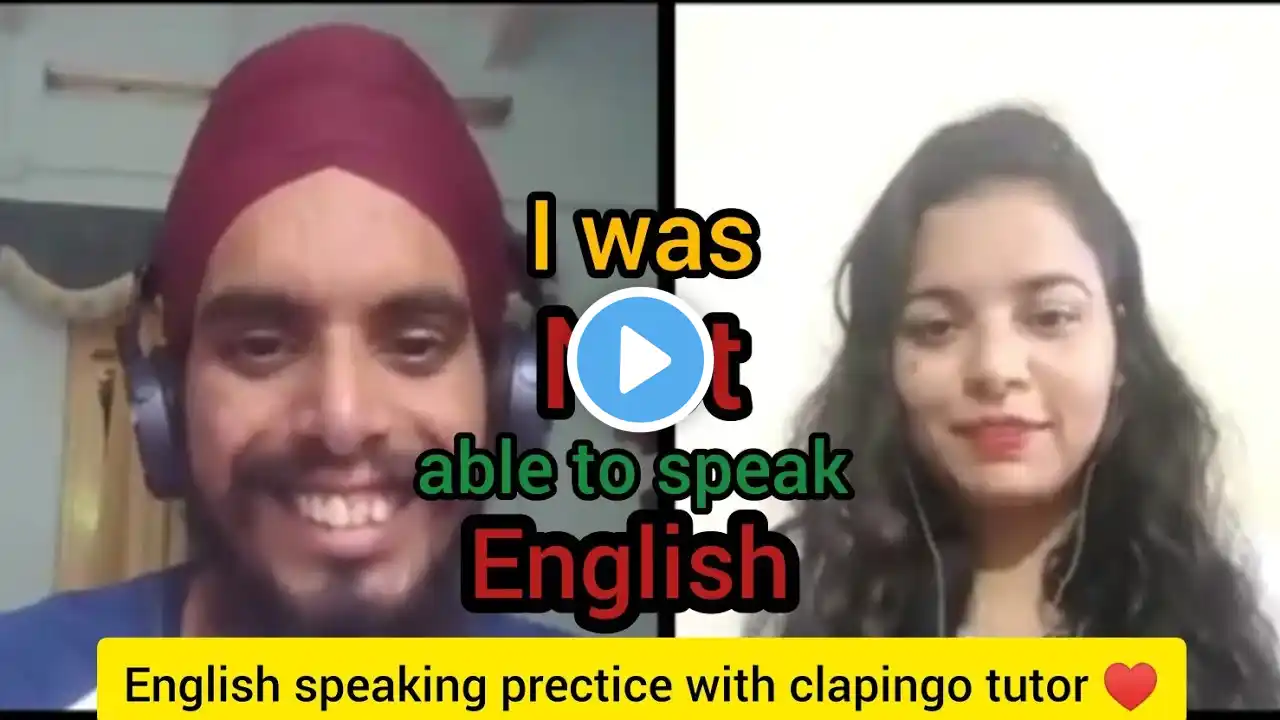 I was not able to speak English || english listening prectice #englishconversation @Clapingo #yt