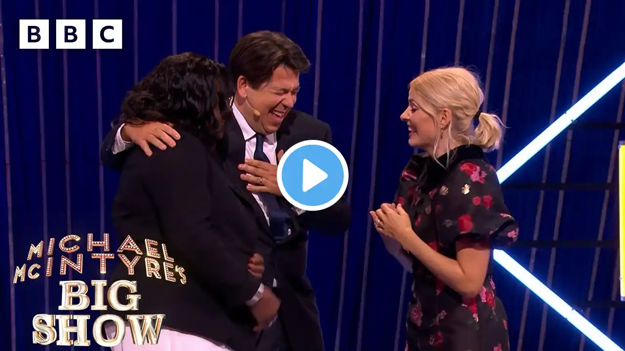 Touching moment Holly Willoughby reunites with midwife after 13 years | Michael McIntyre's Big Show