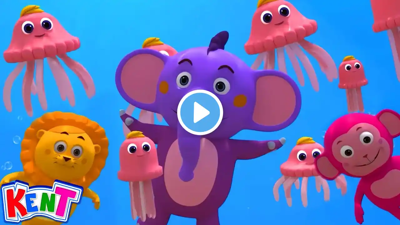 Kent The Elephant - Swim With Sea Animals | Rhymes And Songs For Kids