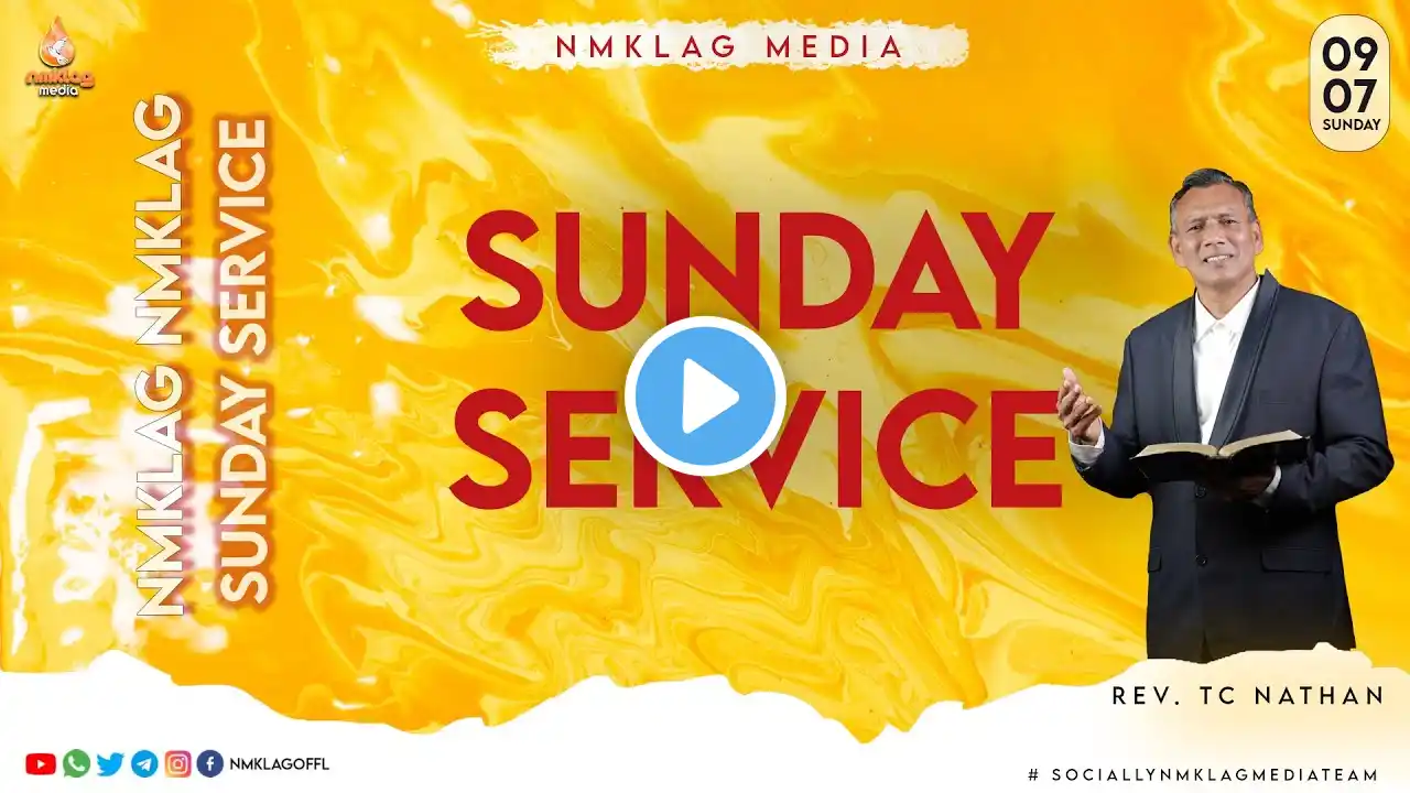 🔴🅻🅸🆅🅴  | Sunday Service | 1st Service | 09 JULY 2023 | Rev. TC. Nathan | #nmklag