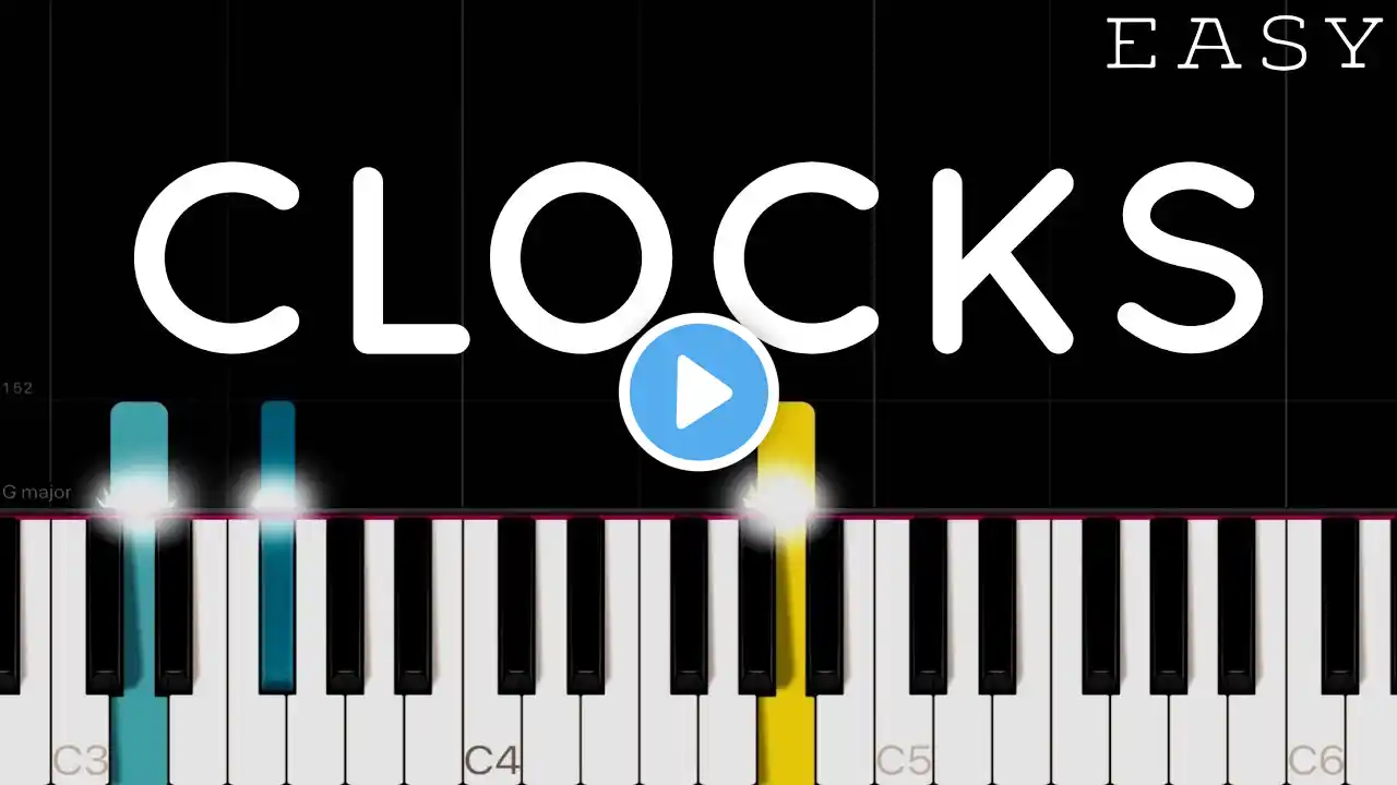 Coldplay - Clocks | EASY Piano Tutorial