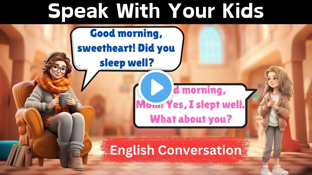 Speak With Your Kids | Conversation Between Mom and Daughter | English Learning Video | Conversation