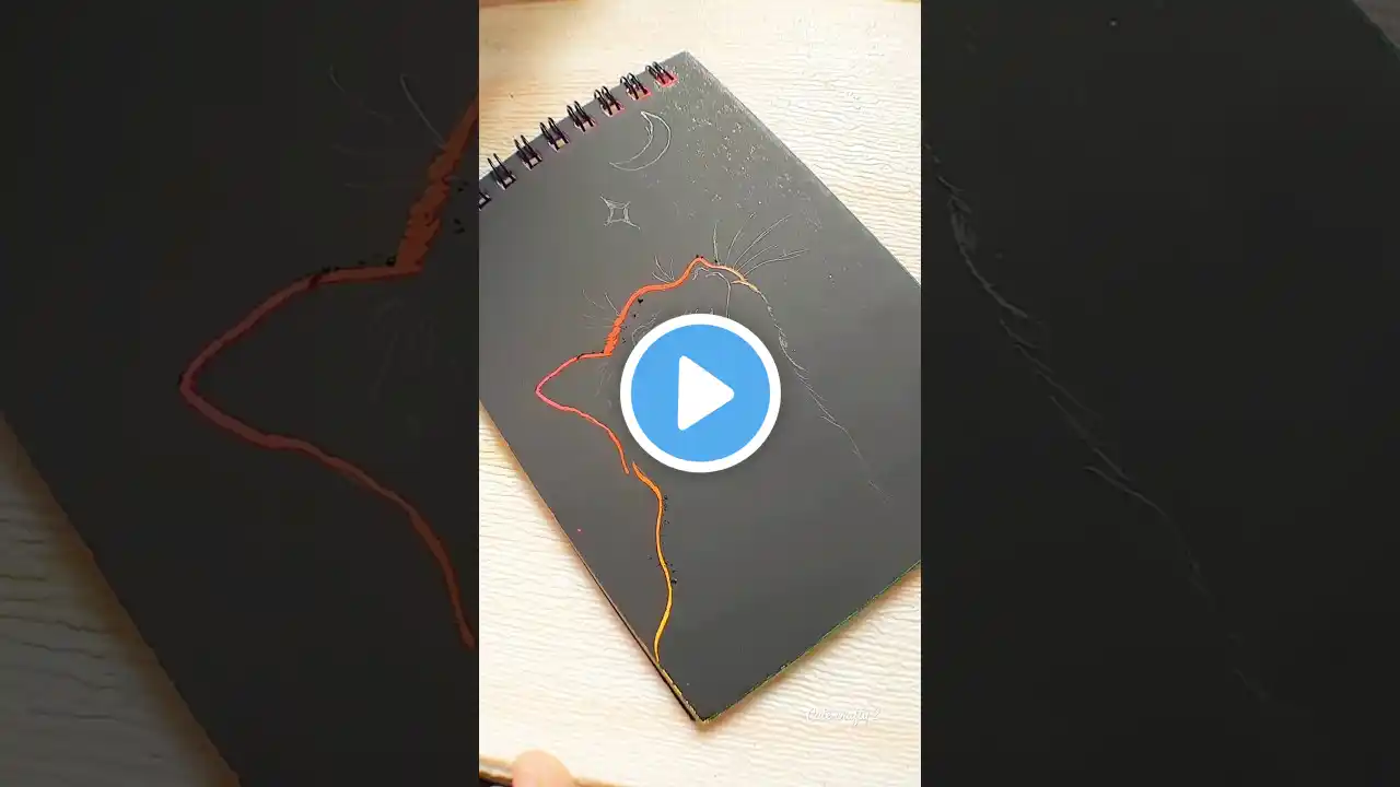 🎨Scratch Paper Art ✨ #shorts #ytshorts #youtubeshorts  #art #craft #satisfying #relaxing