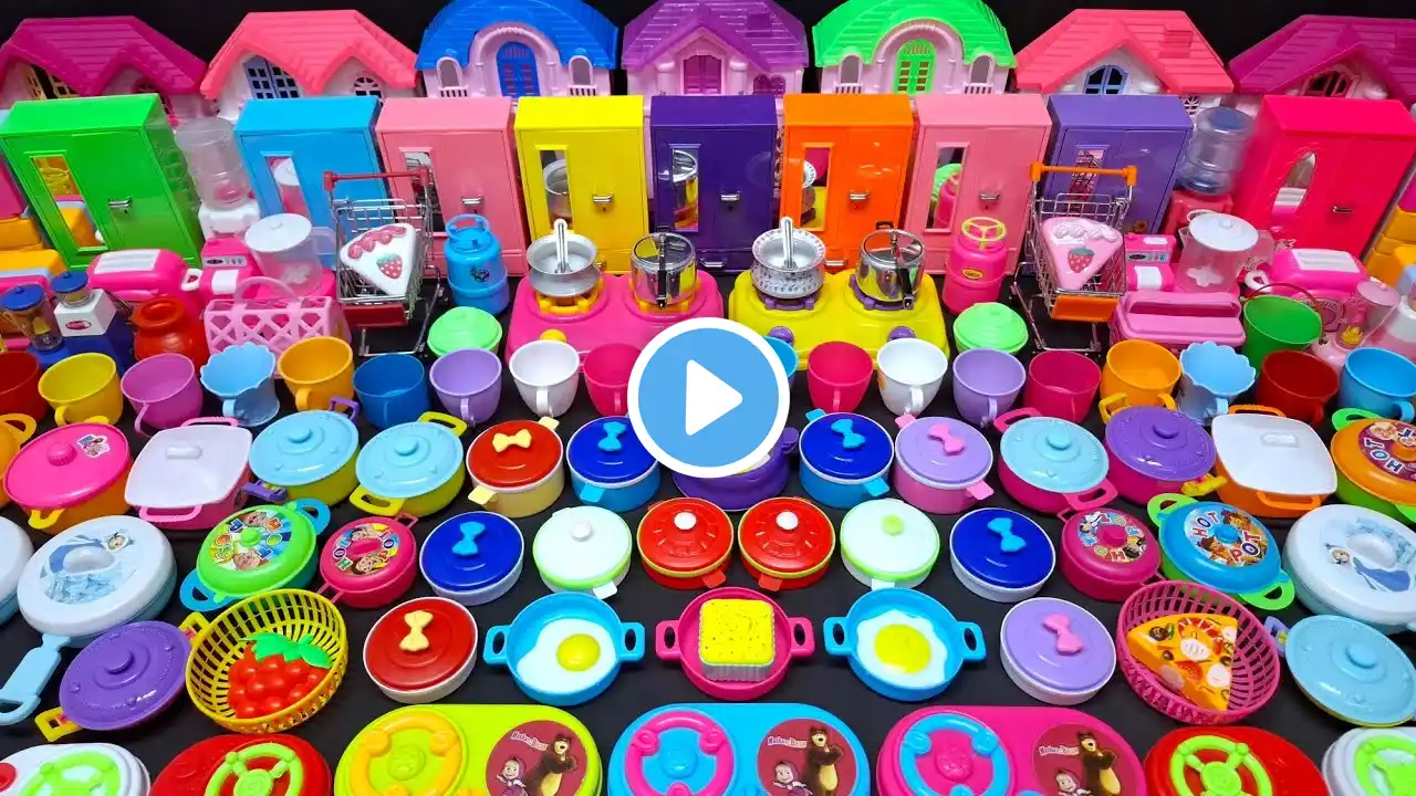 6:03 Minutes Satisfying With Unboxing Hello Kitty Sanrio Kitchen Set | ASMR Tiny Toys Kitchen Set