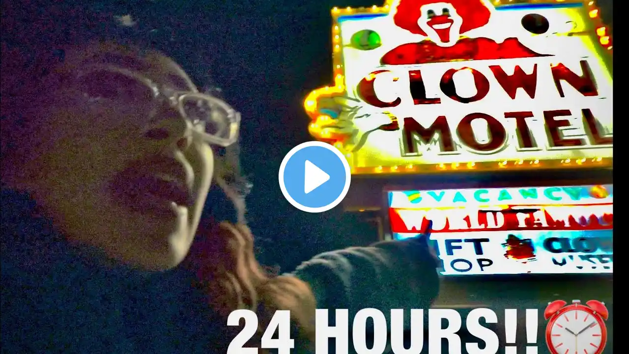 STAYING OVERNIGHT AT THE HAUNTED CLOWN MOTEL!!😱🤡