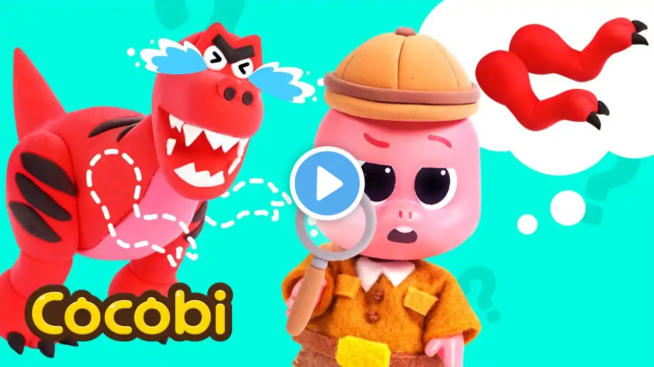 Where Are My Hands? | Nursery Rhymes & Kids Songs | T-rex Lost His Hands | Cocobi