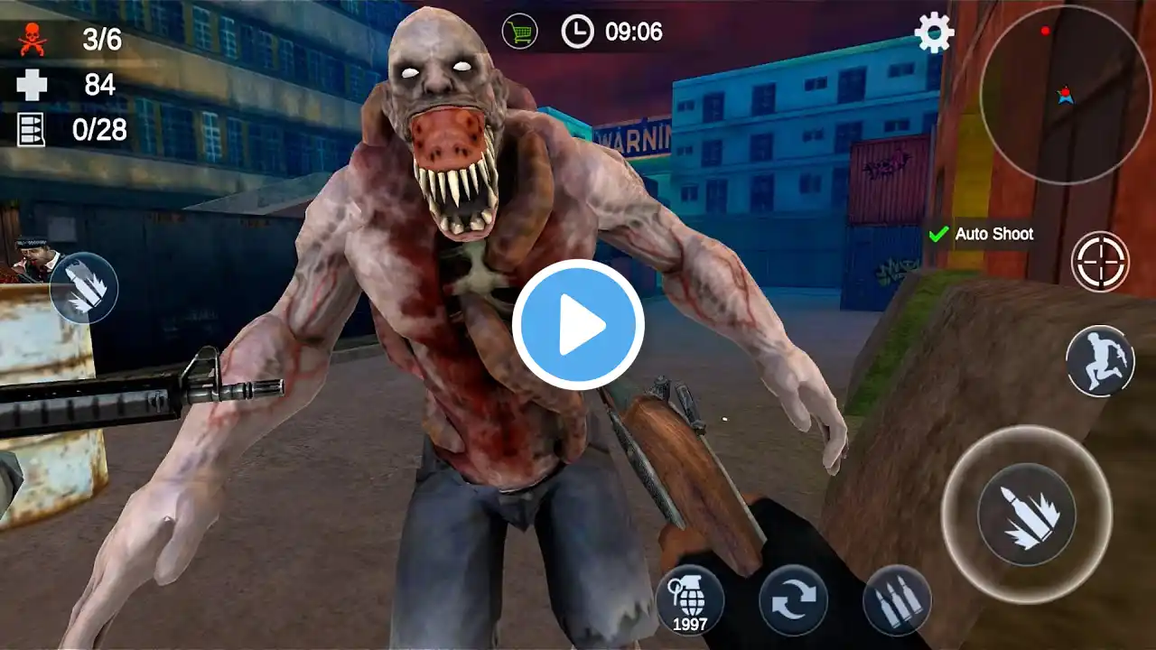 Zombie 3D Gun Shooter - Fun Free FPS Shooting Game - Virus Town 1-9 - Android gameplay