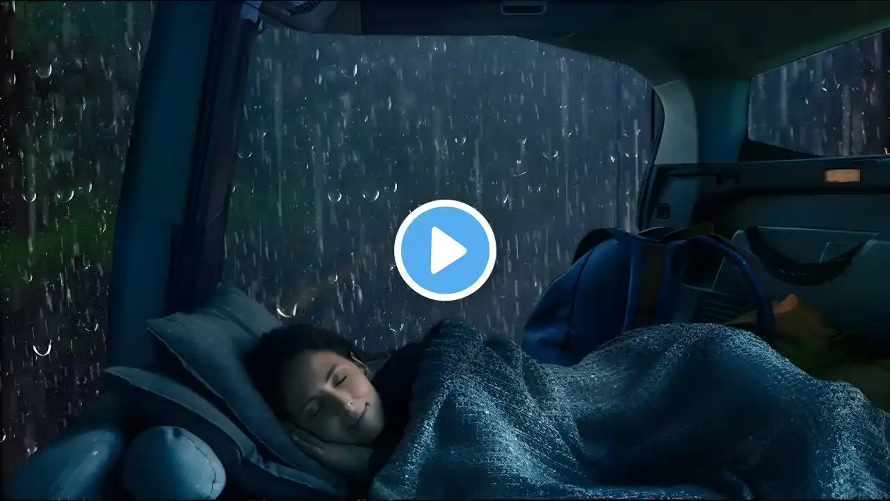 Rain Sounds For Sleeping - 99% Instantly Fall Asleep with Rain Sound outside the window at Night