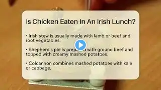 Is Chicken Eaten In An Irish Lunch? - Western Europe Explorer
