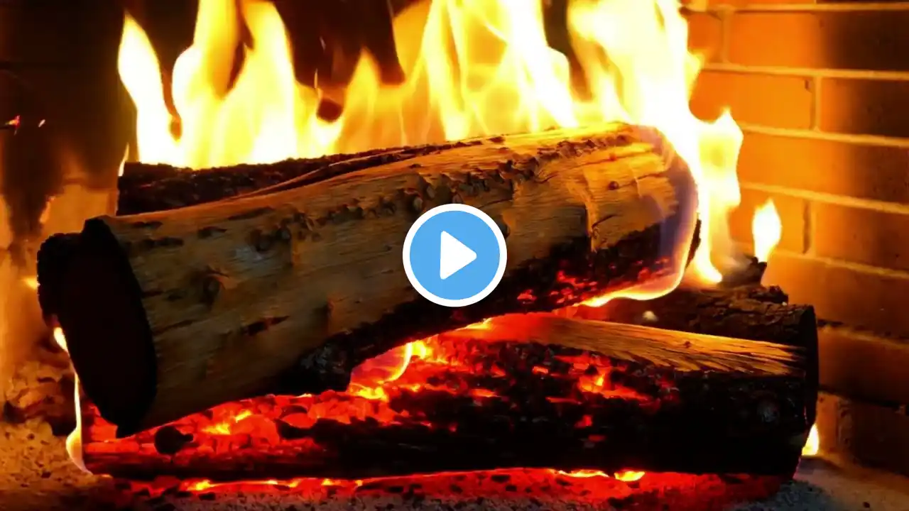 π₯ Relaxing Fireplace 4K - 12 Hours of Warm Crackling Fire Sounds π₯