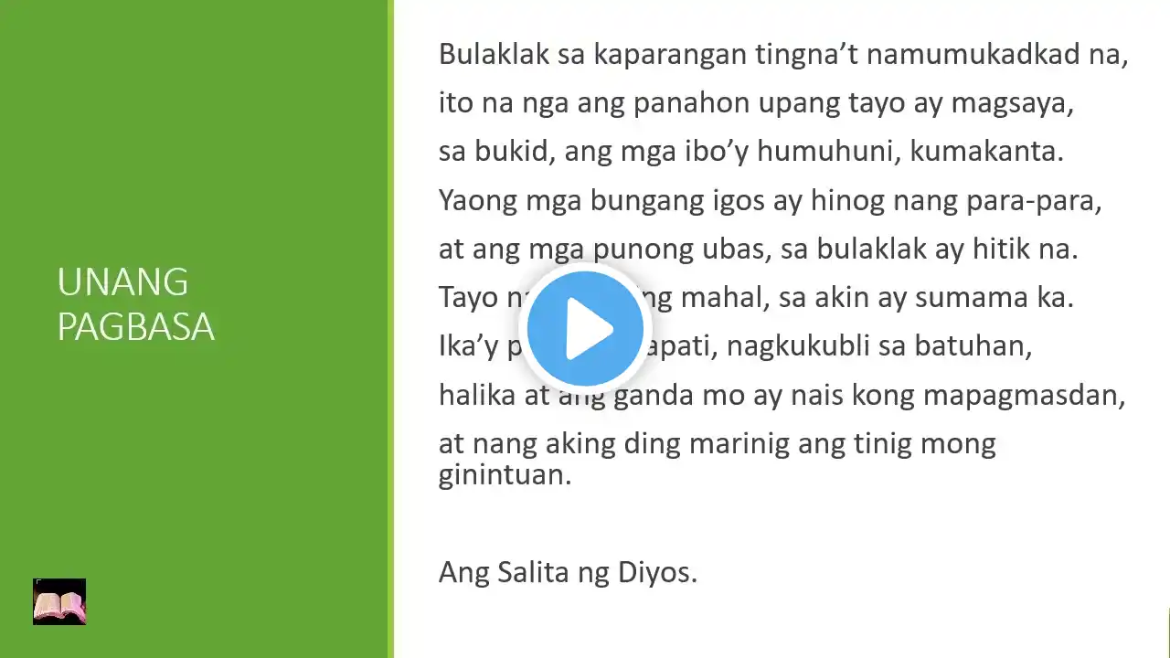 Mga Pagbasa para sa December 21, 2021 Tagalog Bible Reading