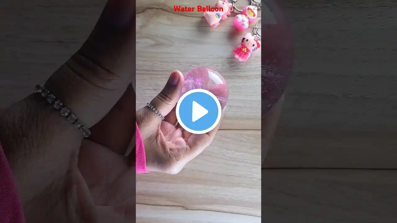 DIY Nano Tape Pink Water Balloon #shorts #nanotape #waterball #balloon #squishy #satisfying #asmr