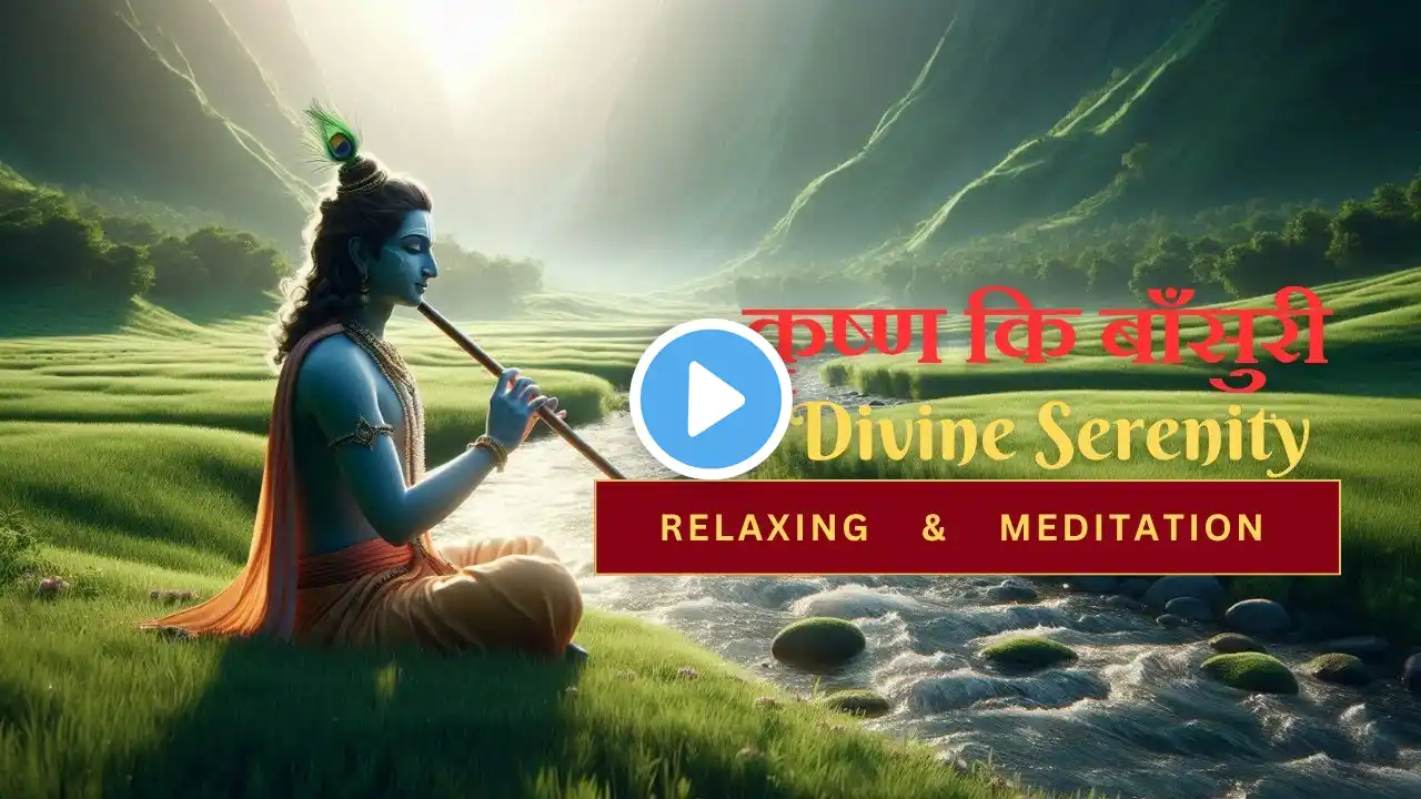 Krishna's Flute :Divine Serenity || (बाँसुरी ) Meditation, Yoga, Study, Zen and Stress Relief