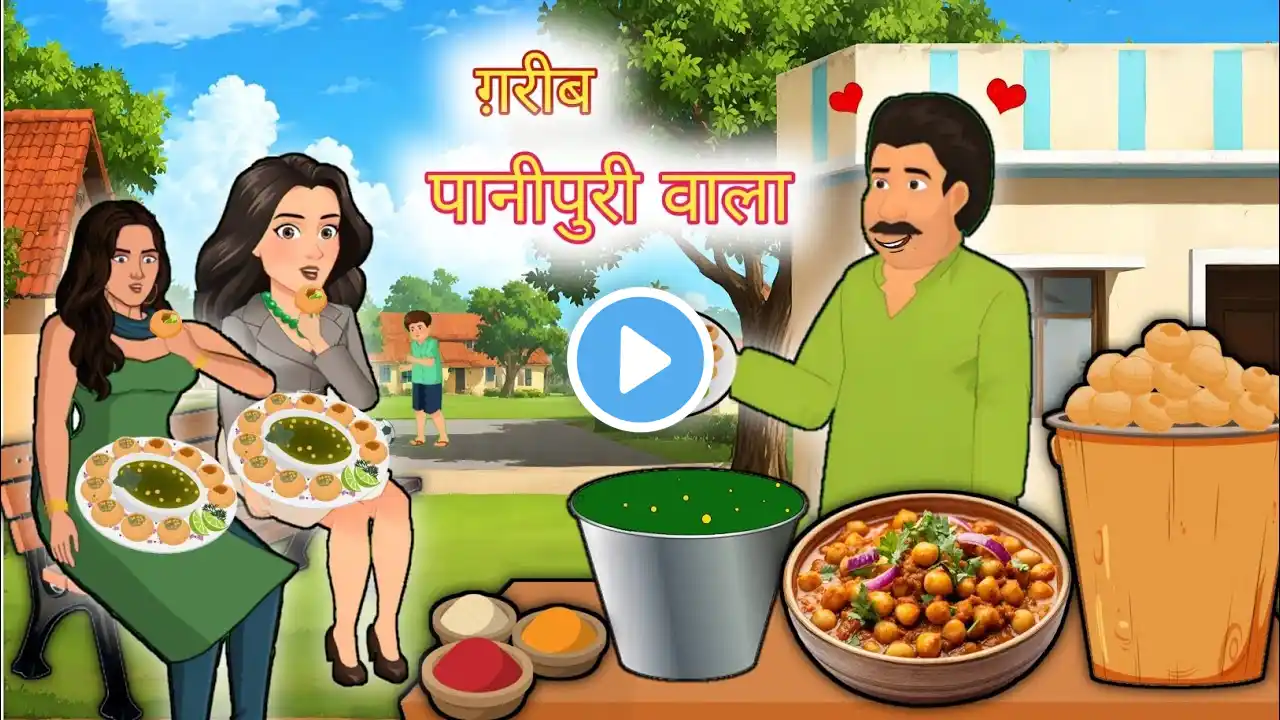 ग़रीब पानी पूरी वाला Gareeb pani Puri wala Ki kahani in Hindi moral story KHooni toonz