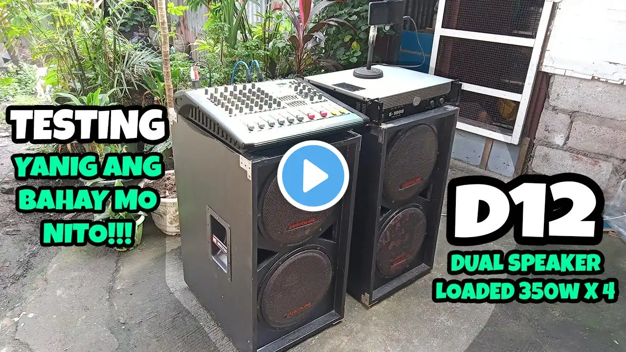 New Design Dual Speaker Subwoofer | D12 Loaded 350 Watts X 4