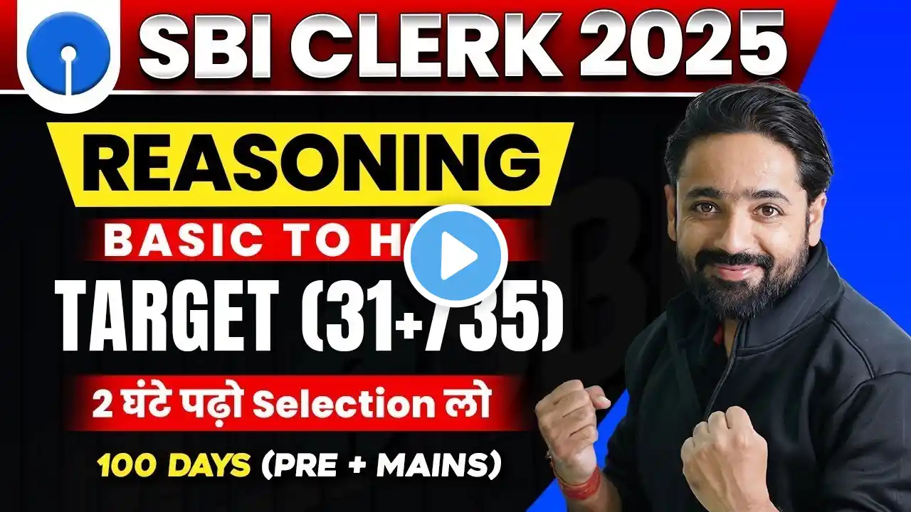 SBI Clerk 2024-25 | 100 Days Crash Course | Day 27 | Complete Reasoning + Puzzles By Puneet Sir