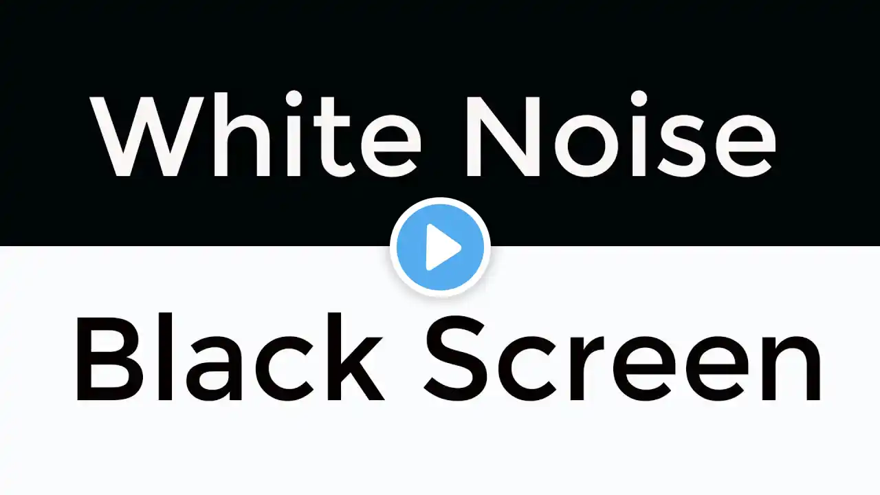 White Noise Black Screen | 24 Hours of Continuous Sound for Deep Sleep, Study & Relaxation - No Ads