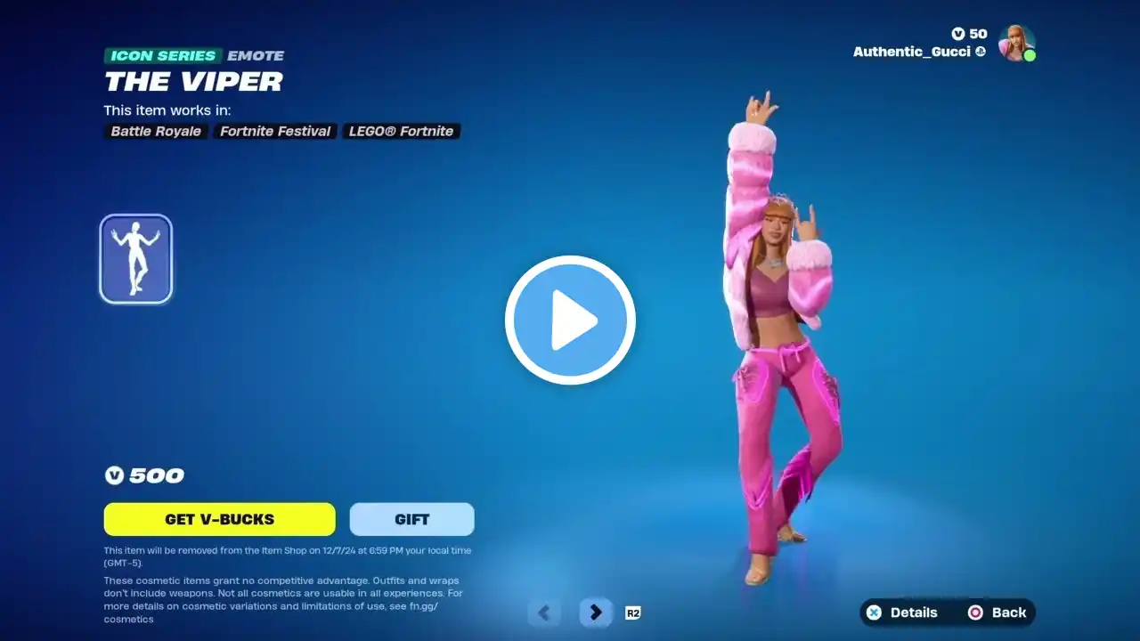 NEW Fortnite emote ( THE VIPER ) Ft Megan Thee Stallion