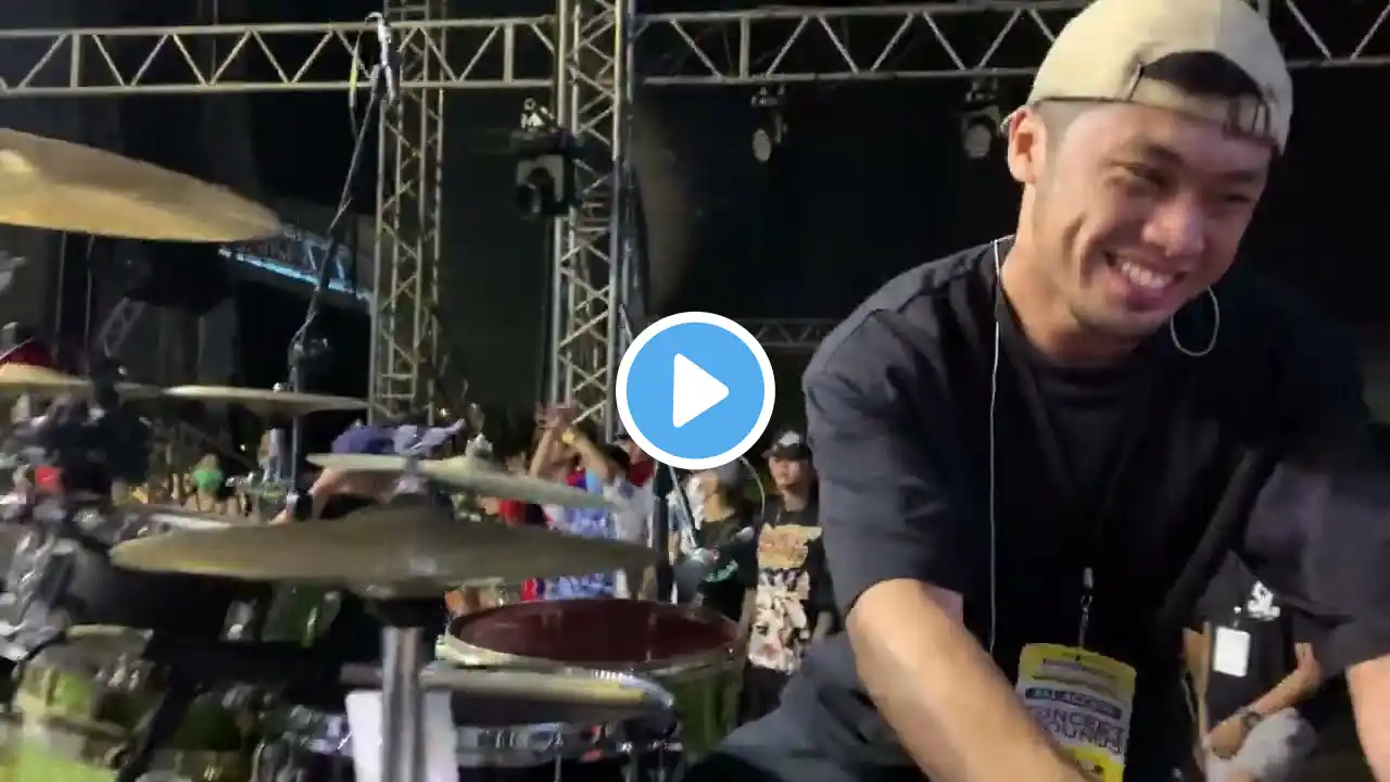 Skusta Clee drummer Ken Jezer Umahon plays "Dance With You" live