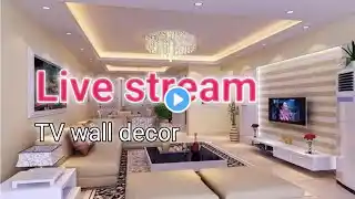 Live stream TV wall decor interior designer 2025 HomeAbdulKhan