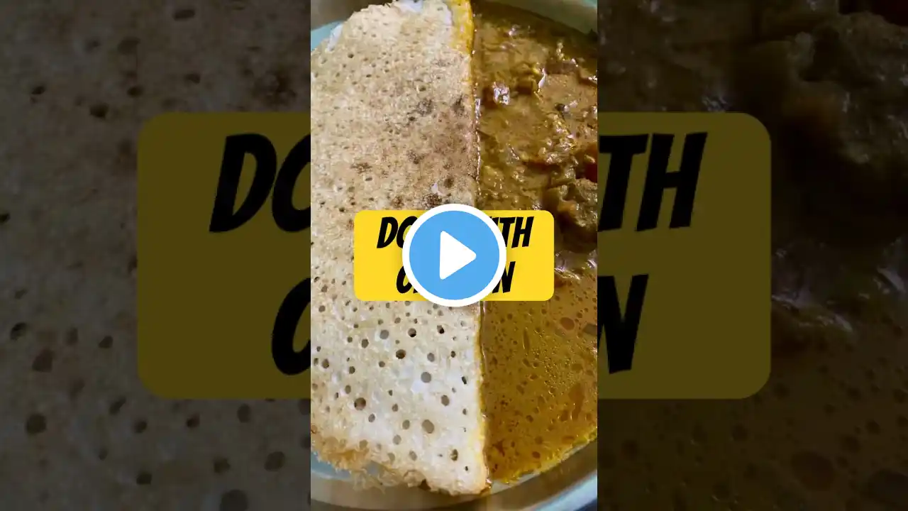 DOSA | Sunday Tiffin ready with easy chicken curry | Seconds Cooking |  #dosa #dosai  #chickencurry