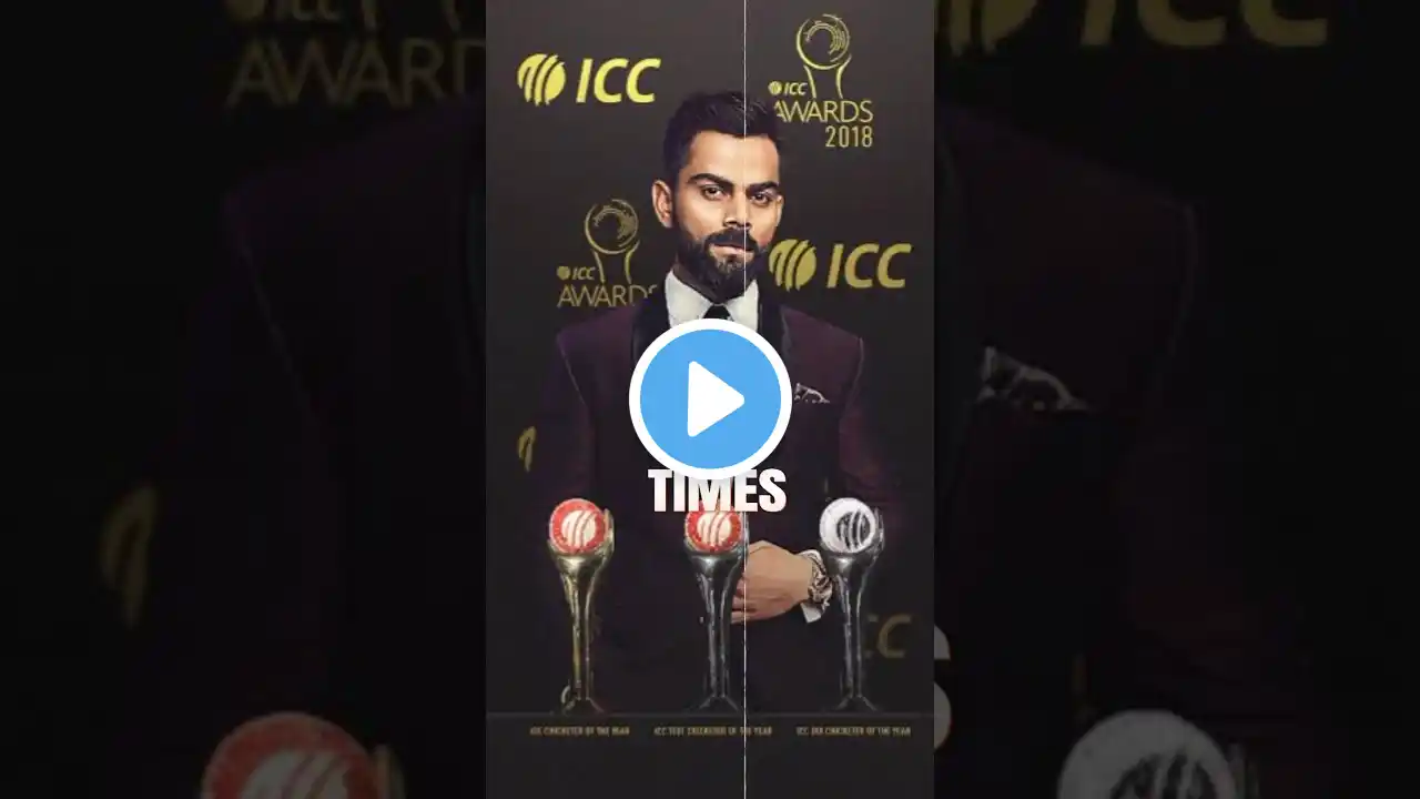 Top 5 ICC Cricketers Of the Year Award | Virat Kohli Have 10 ICC Awards 😱 #shorts #viratkohli