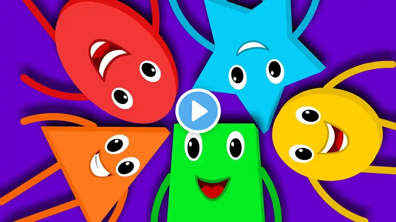 Shapes Song | Preschool Nursery Rhyme for Kids | Shape Song For Toddlers | Learn Shapes For Toddlers