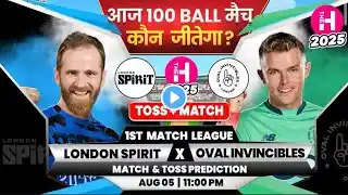 100 ball , the hundred London spirit vs oval invincibles 1st match toss session winner prediction