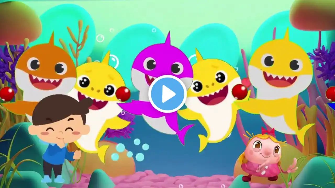 Tiny Ocean Tunes: Adventures with Baby Shark Junior || Baby Shark's Rhymes Bubble and Beats #kids