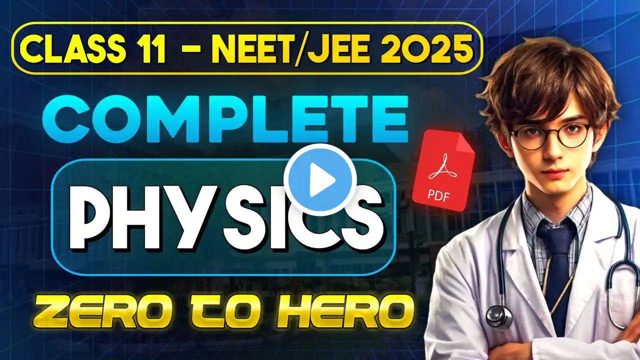 Complete Class 11 PHYSICS One Shot 🔥 | For NEET/JEE 2025
