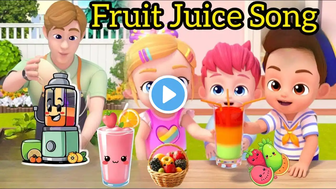 Fruit Juice Song | Fruits Name | Colorful Fruits | Educational Songs For Babies @PerhayLikhayCartoon