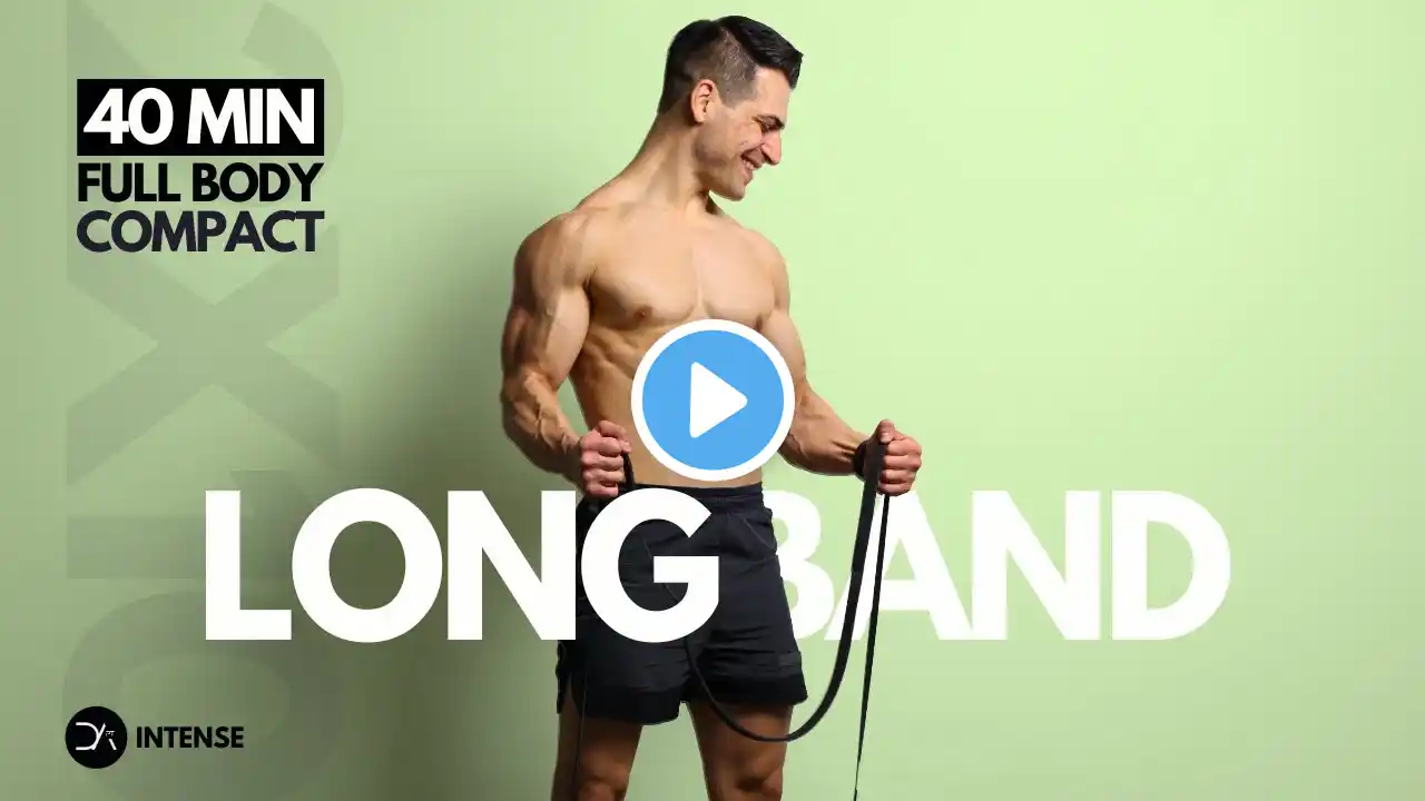 40 min COMPACT Full body RESISTANCE BAND workout | No Attaching | Combo & Normal Sets