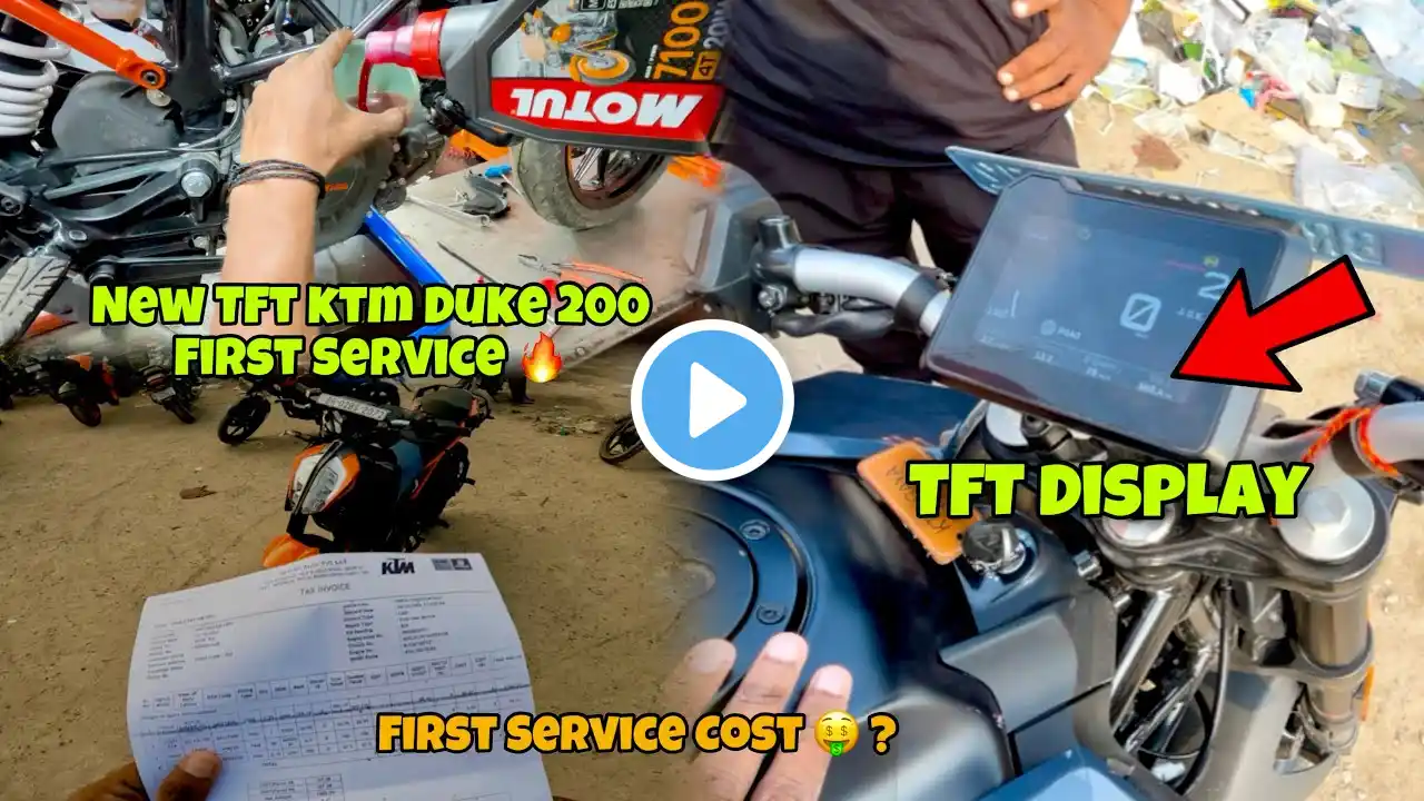 New Ktm Duke 200 TFT Display First Service Cost 🤑 ?