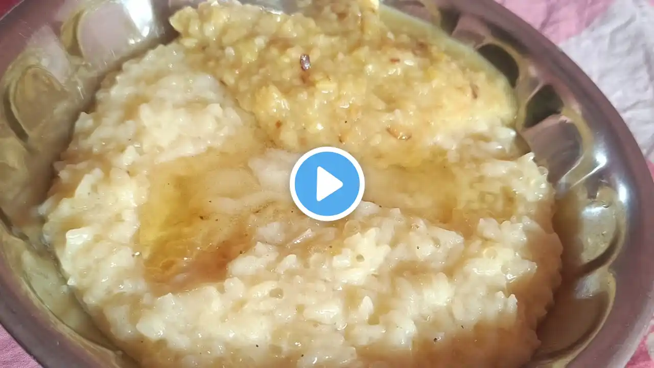 simple & healthy sago & jaggery rice with thick dal