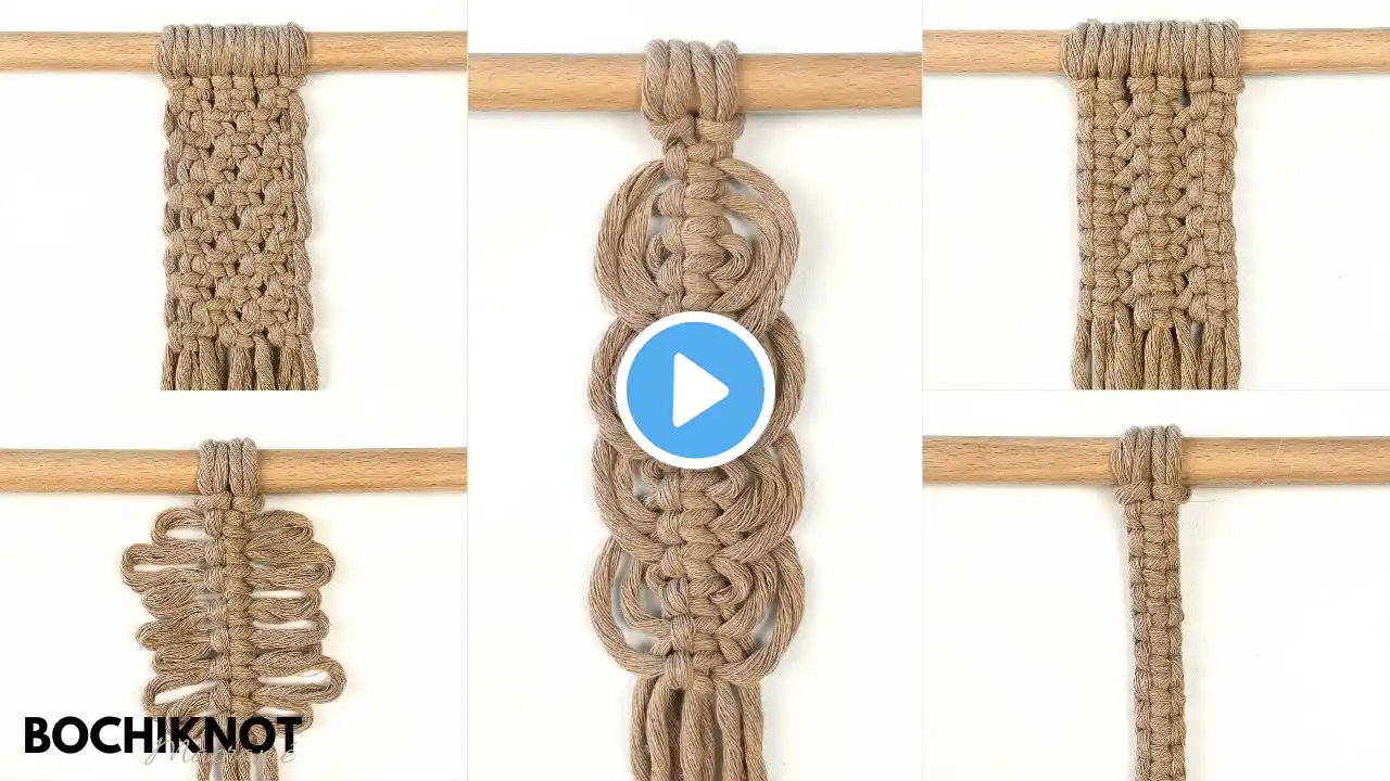 5 Easy Macrame Knot Patterns Using the Square Knot